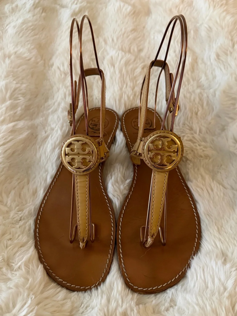 Tory Burch leather thong